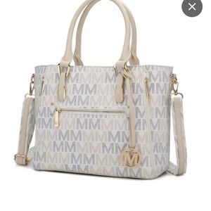 Chic MM Monogram Cream and Gray‎ Mini Bag
